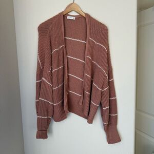 Gentle Fawn Striped Knit Cardigan – Size M